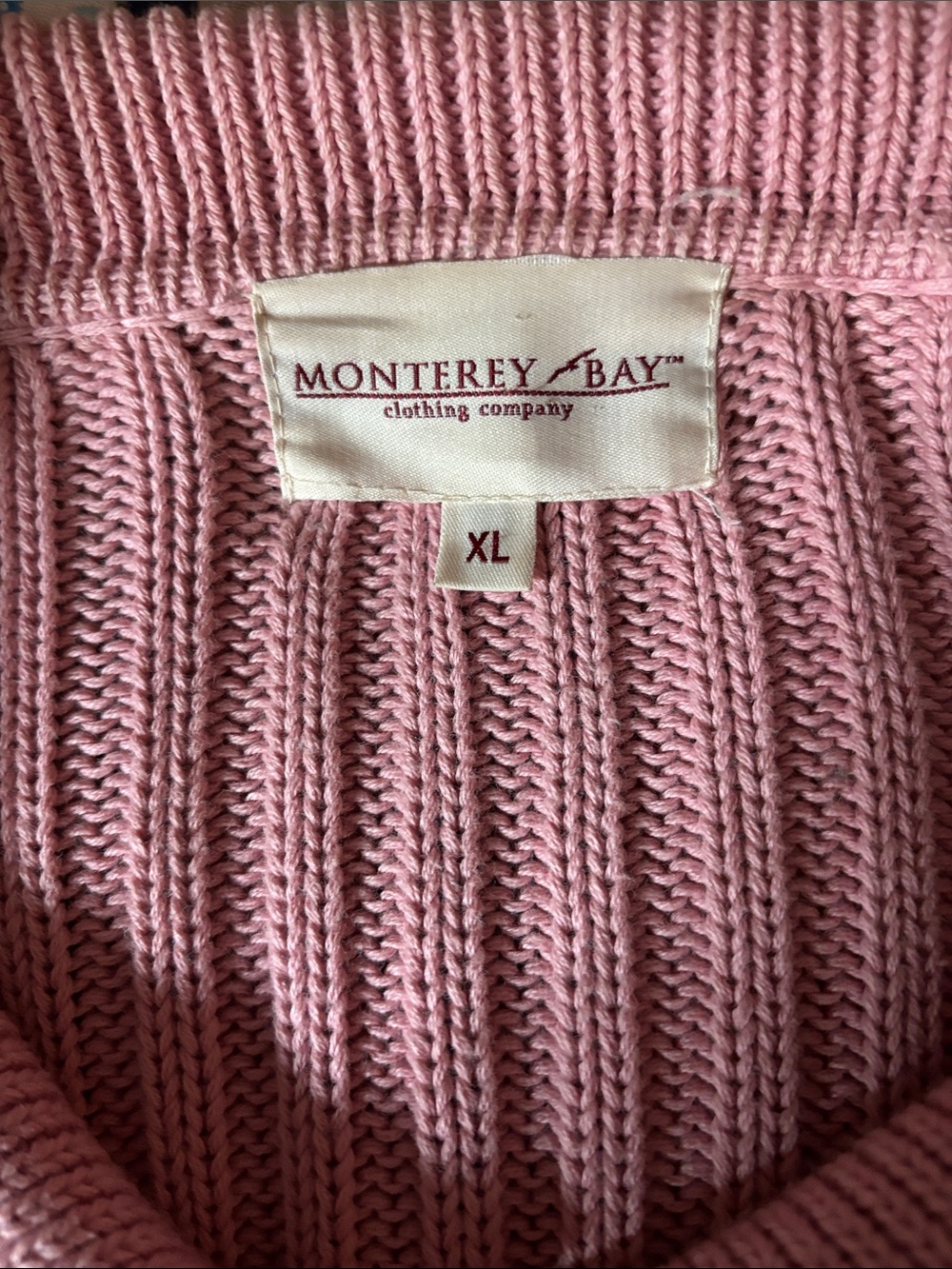 Pink Ribbed Button-Up Sweater Coat - Picture 6 of 8
